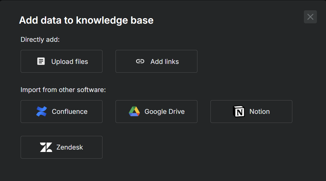 Add Data to Knowledge Base