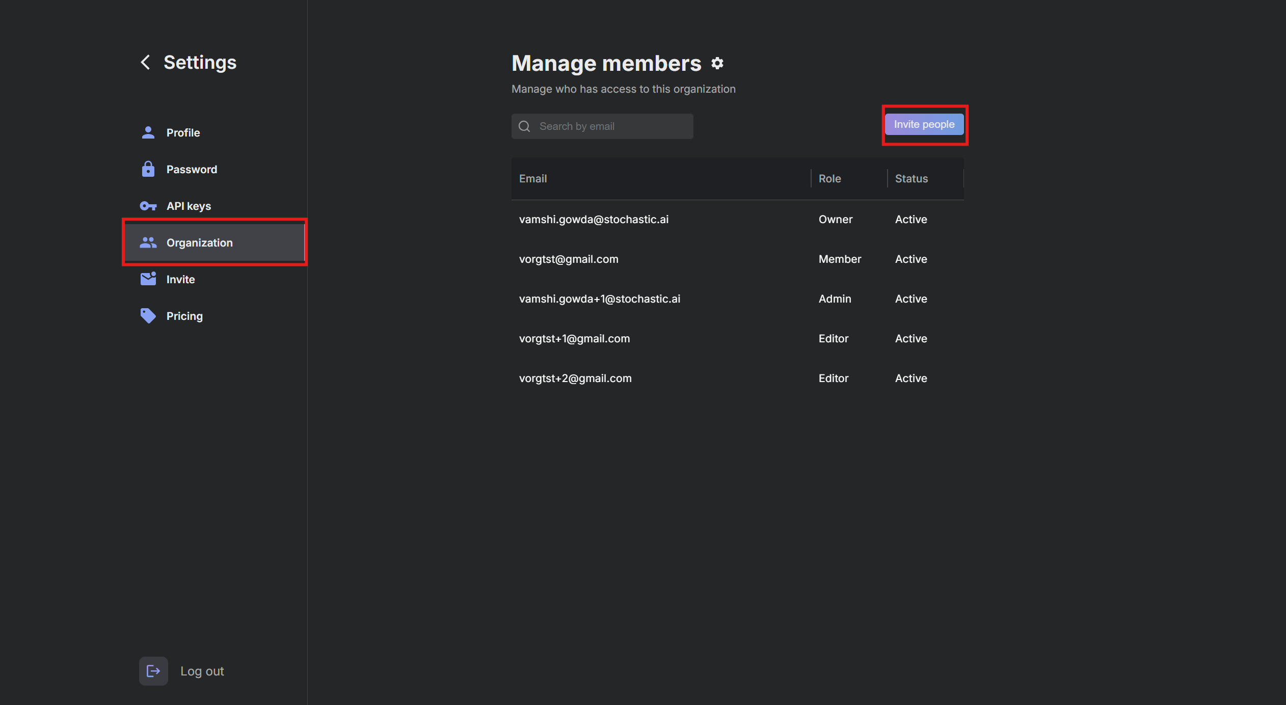 Manage Members