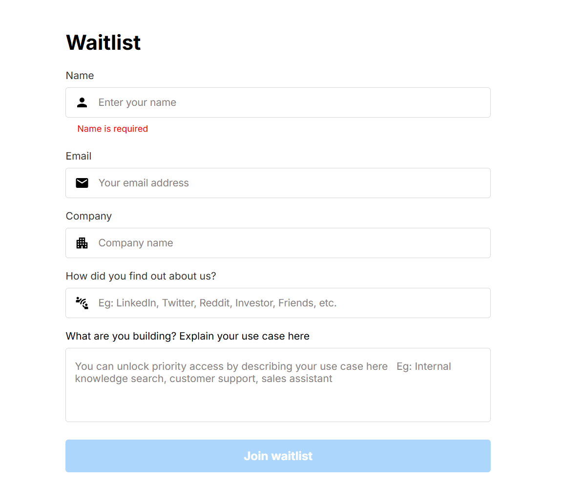 Beta request form