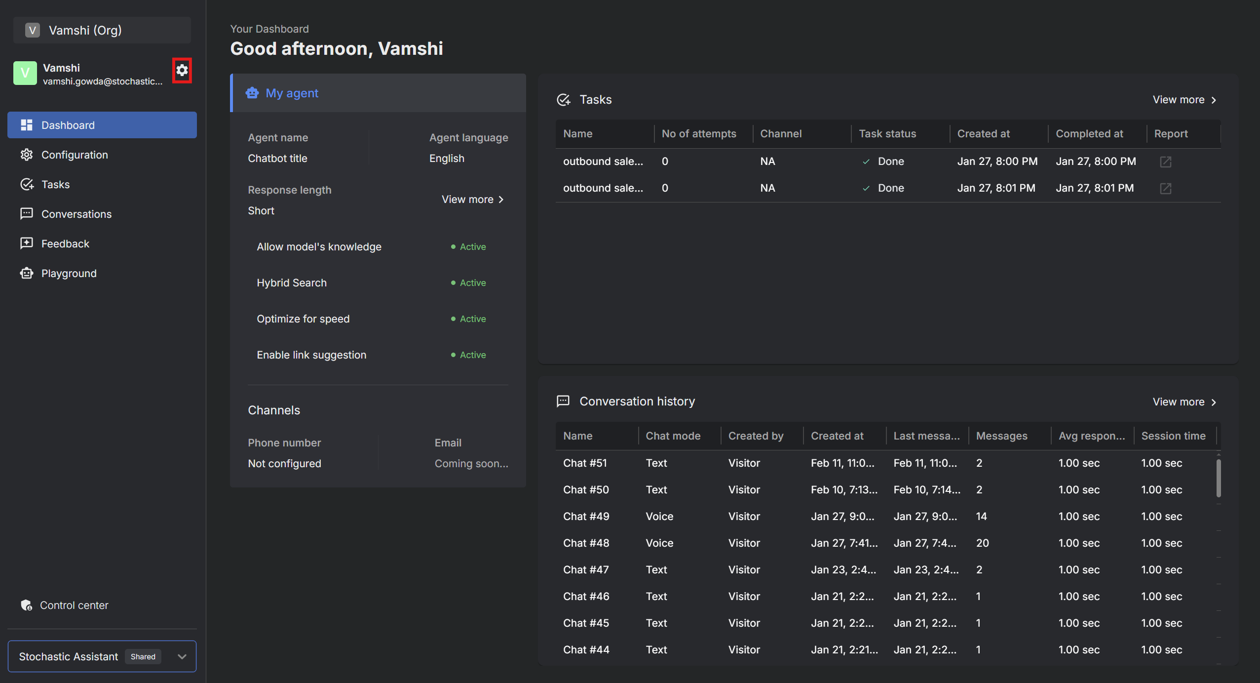 Settings Menu