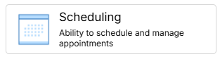 Scheduling tool card